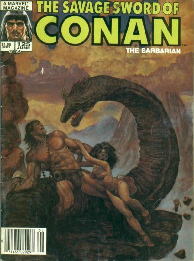 The Savage Sword of Conan #125 Comic