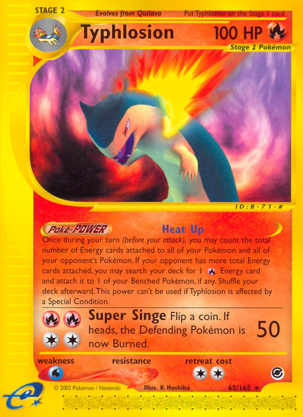 Typhlosion (65/165) - Expedition Base Set Pokémon Card