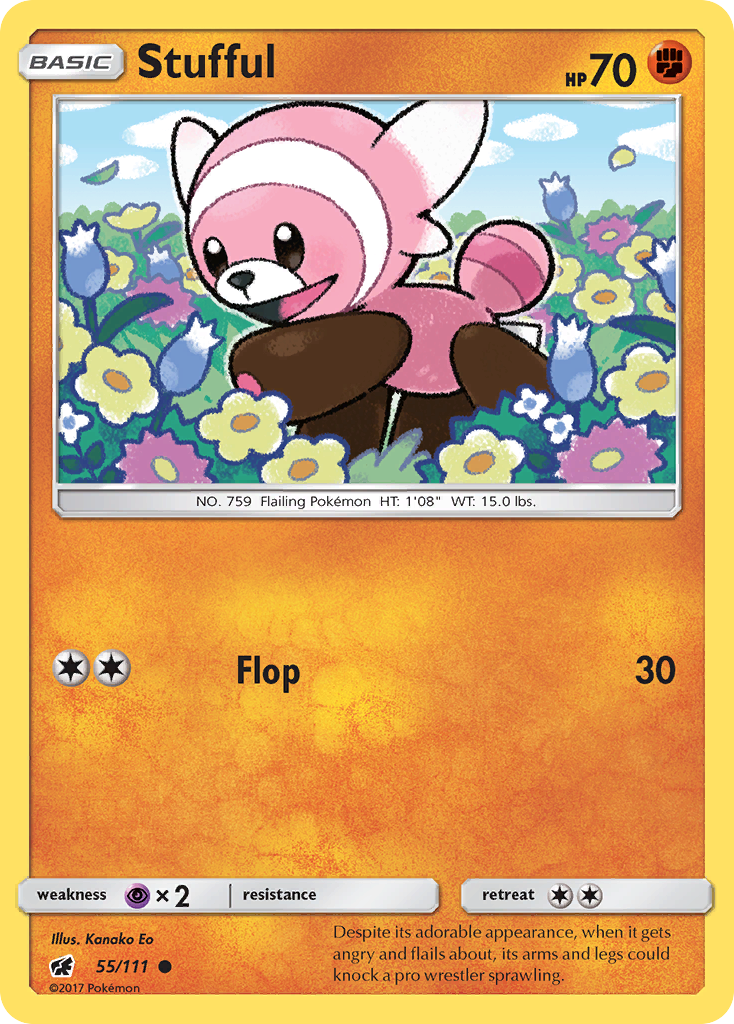 Stufful (55/111) - Crimson Invasion Pokémon Card