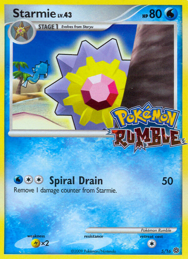 Starmie (5/16) - Pokémon Rumble Pokémon Card