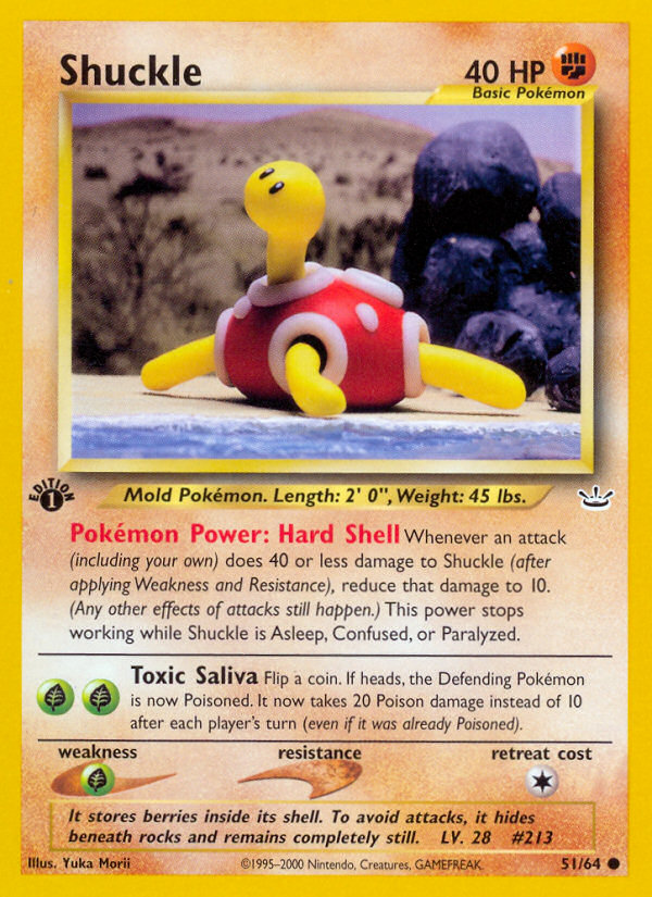 Shuckle (51/64) - Neo Revelation Pokémon Card