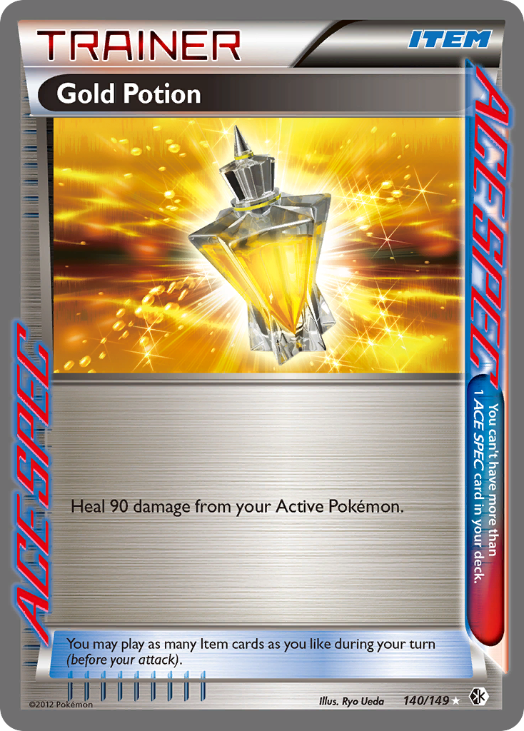 Gold Potion (Trainer: Item) (140/149) - Boundaries Crossed Pokémon Card