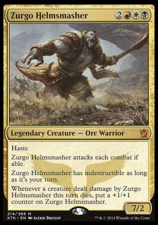 Zurgo Helmsmasher (Khans of Tarkir) Trading Card