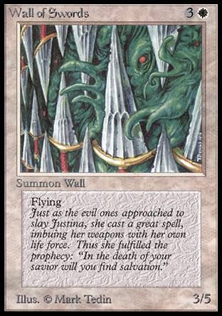 Wall of Swords (Beta) Trading Card