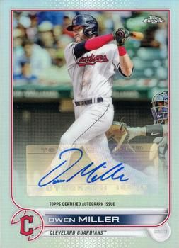 Owen Miller 2022 Topps Chrome Update - Autographs Baseball #AC-OM Sports Card