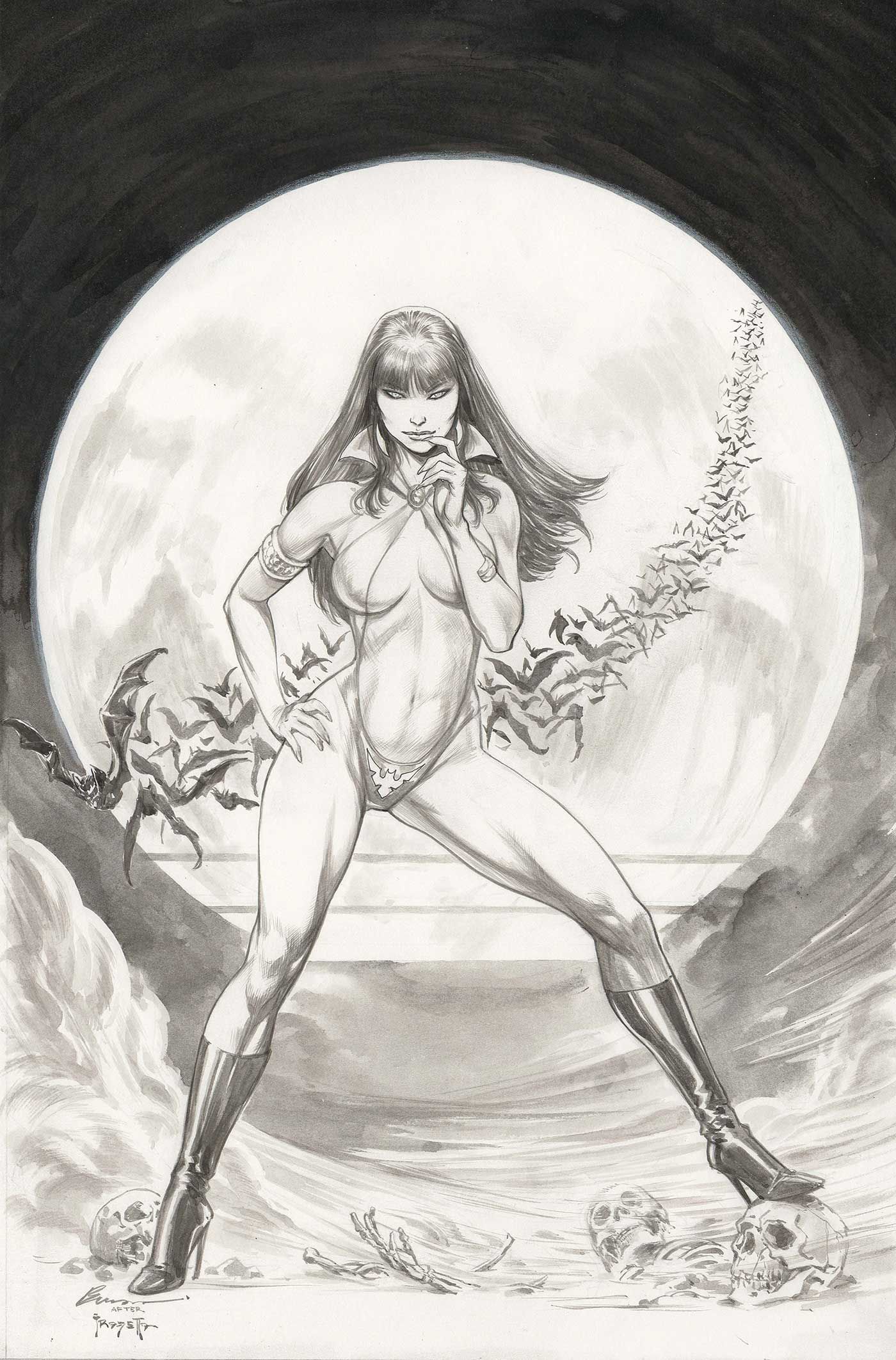 Vampirella Halloween Horror #1 (Cvr O Inc 1:5 Buzz Line Art Virgin Foc Bonus Variant) Comic