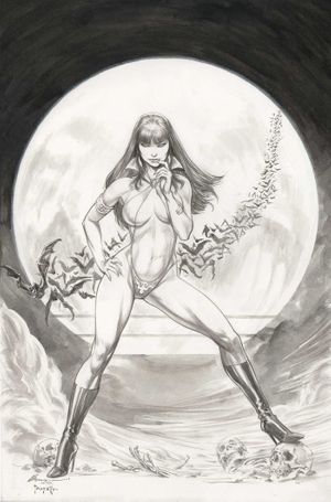 Vampirella Halloween Horror #1 (Cvr O Inc 1:5 Buzz Line Art Virgin Foc Bonus Variant)