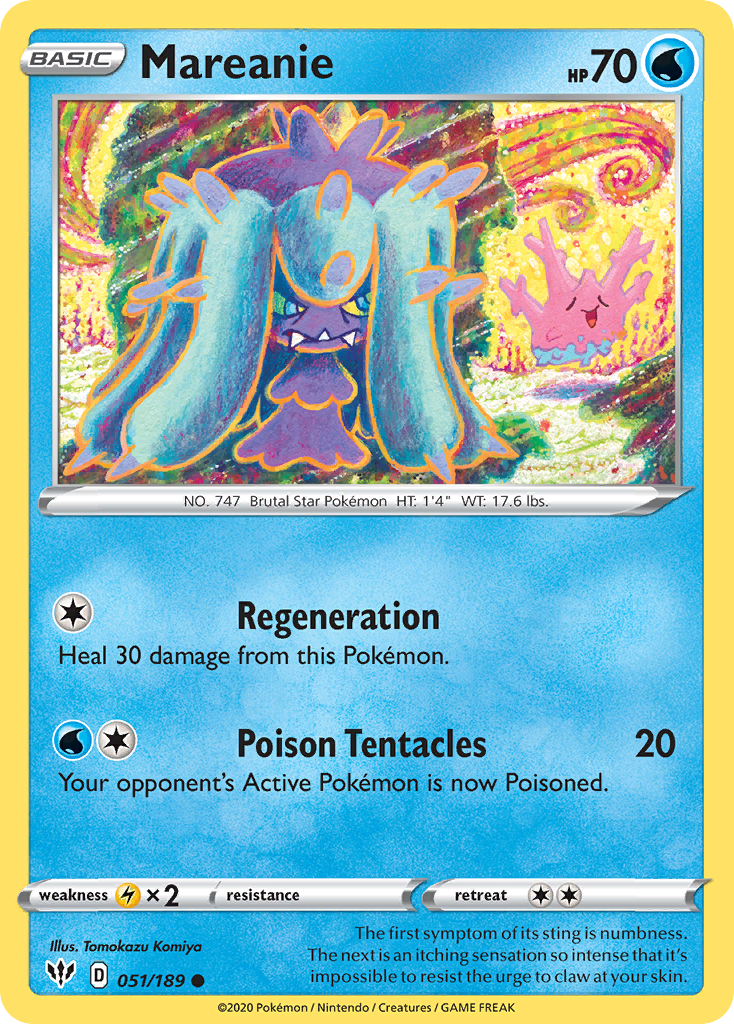 Mareanie (51/189) - Darkness Ablaze Pokémon Card