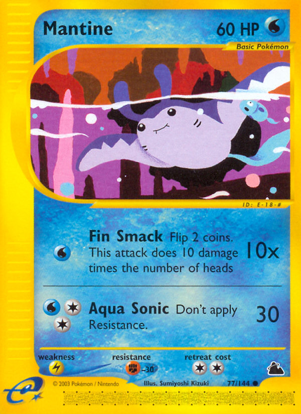 Mantine (77/144) - Skyridge Pokémon Card