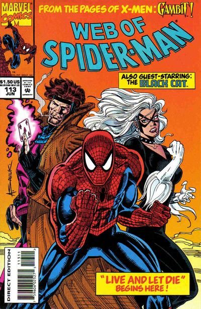 1994 Comic Book Web of Spider-Man #112 Marvel 8.5 VF 