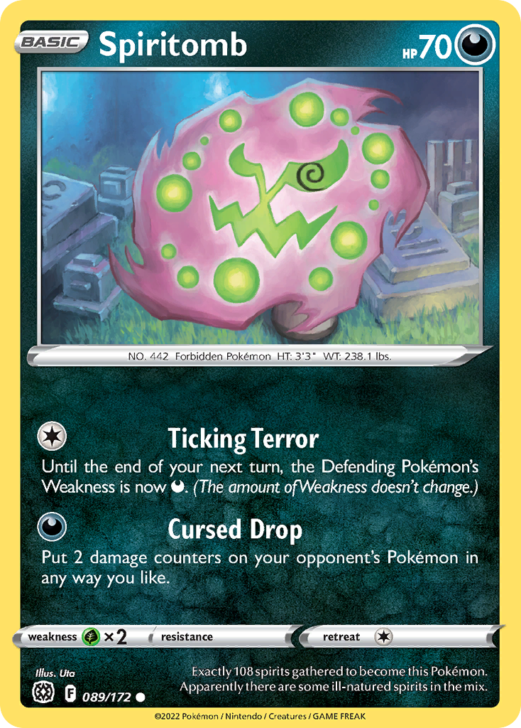 Spiritomb (89/172) - Brilliant Stars Pokémon Card