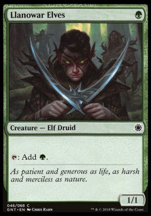 Llanowar Elves (Game Night) Trading Card