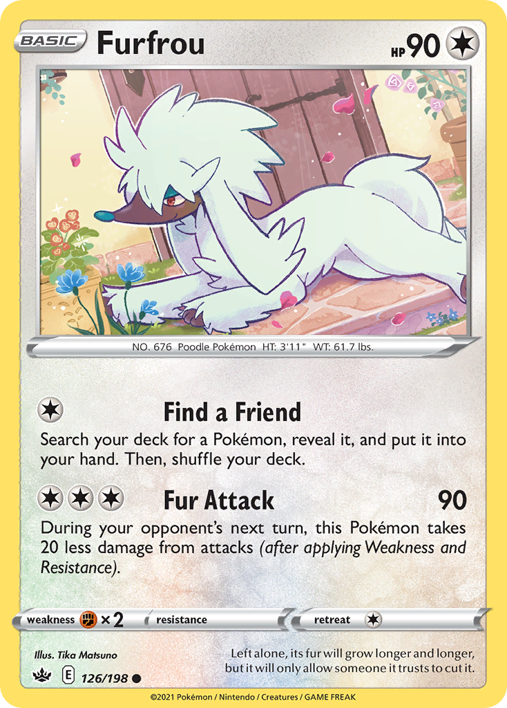 Furfrou (126/198) - Chilling Reign Pokémon Card