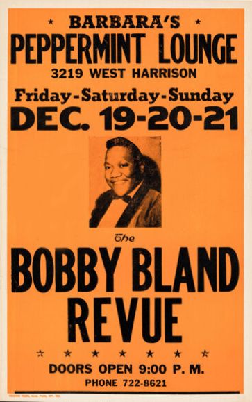 Bobby Blue Bland Barbara's Peppermint Lounge 1969 Concert Poster