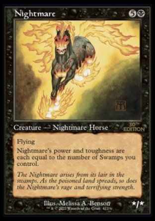 Nightmare (Magic 30th Anniversary Edition - Old Frame) Trading Card