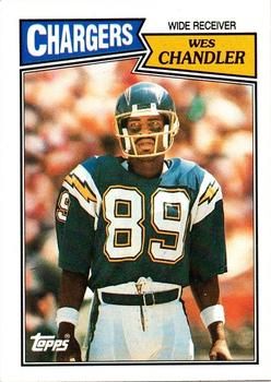 Wes Chandler 1987 Topps #342 Sports Card