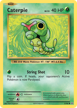 Caterpie (3/108) - Evolutions (Reverse Holo)
