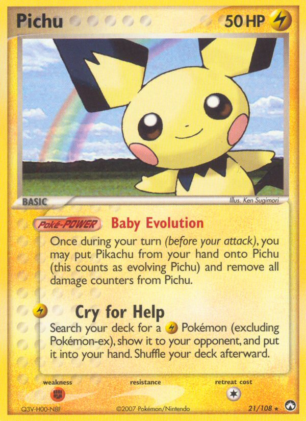 Pichu (21/108) - Power Keepers Pokémon Card