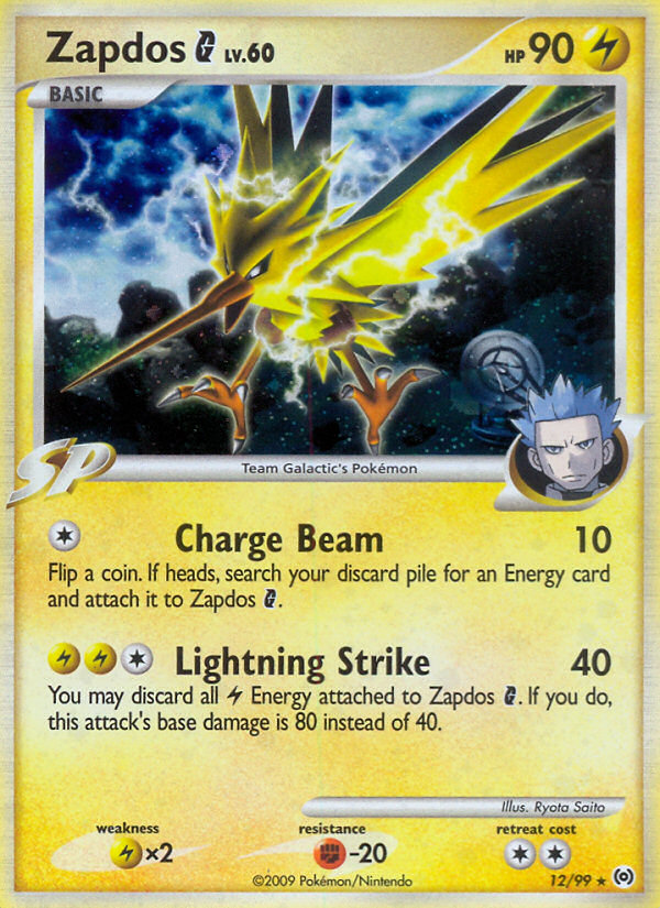 Zapdos G (12/99) - Arceus Pokémon Card