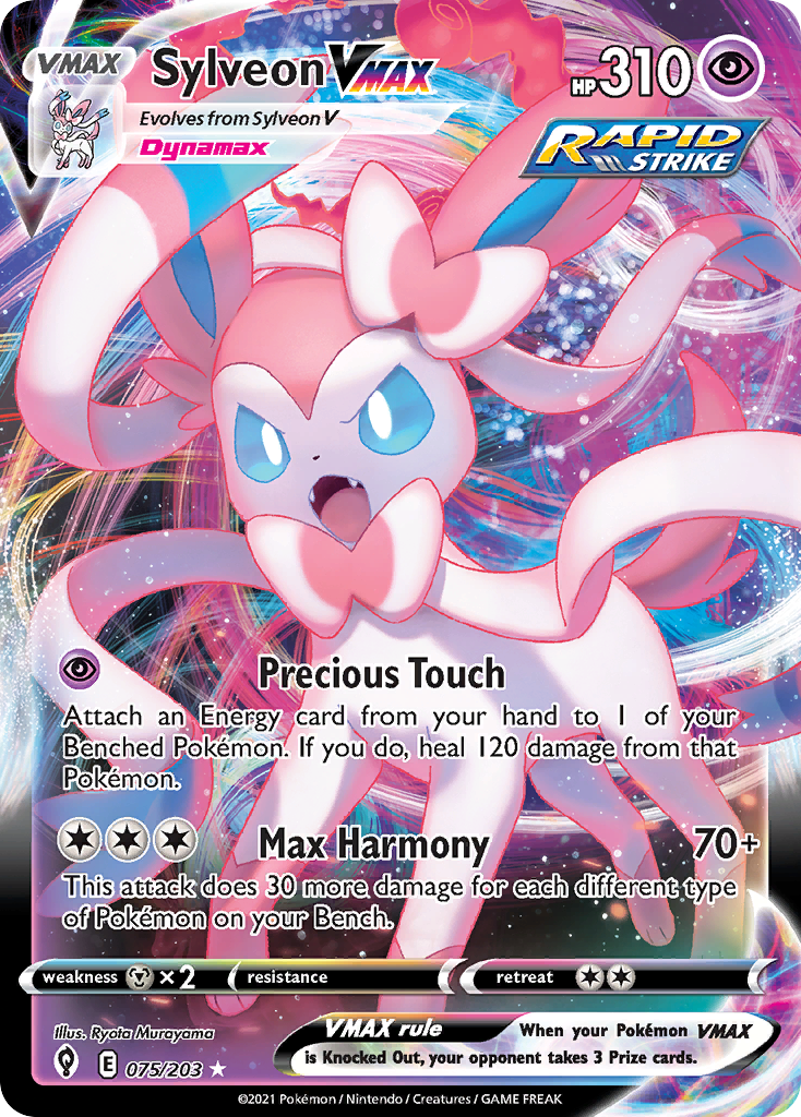 Sylveon VMAX (75/203) - Evolving Skies Pokémon Card