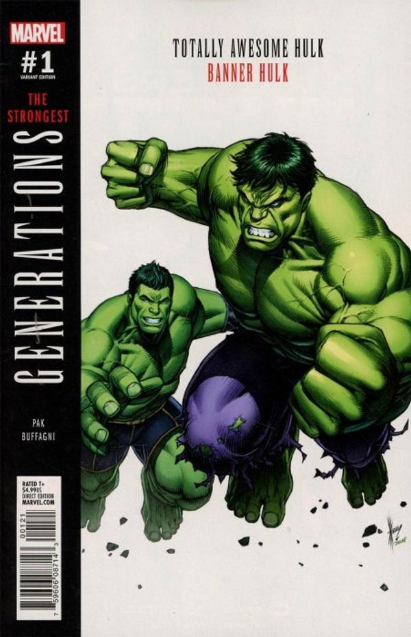 Generations: Banner Hulk and Totally Awesome Hulk #1 (Keown Variant)