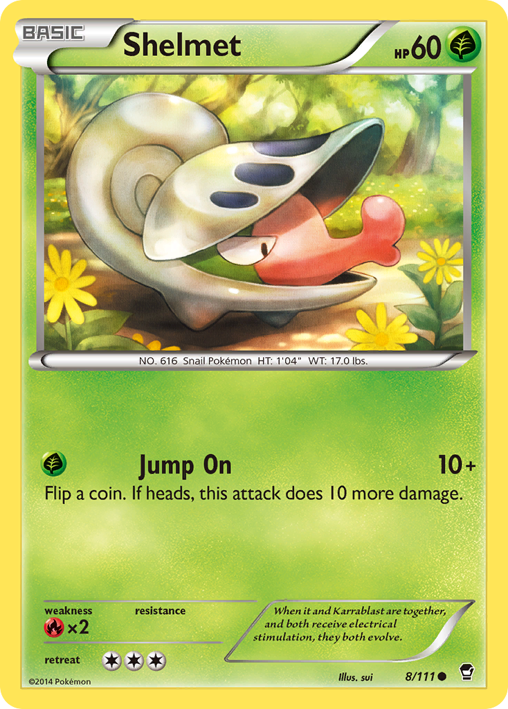 Shelmet (8/111) - Furious Fists Pokémon Card