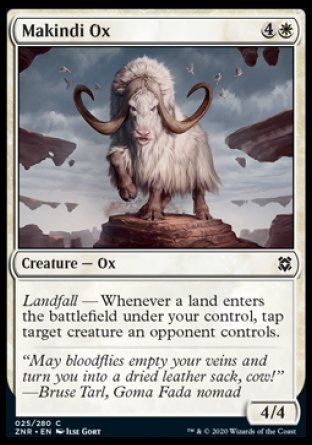 Makindi Ox (Zendikar Rising) Trading Card