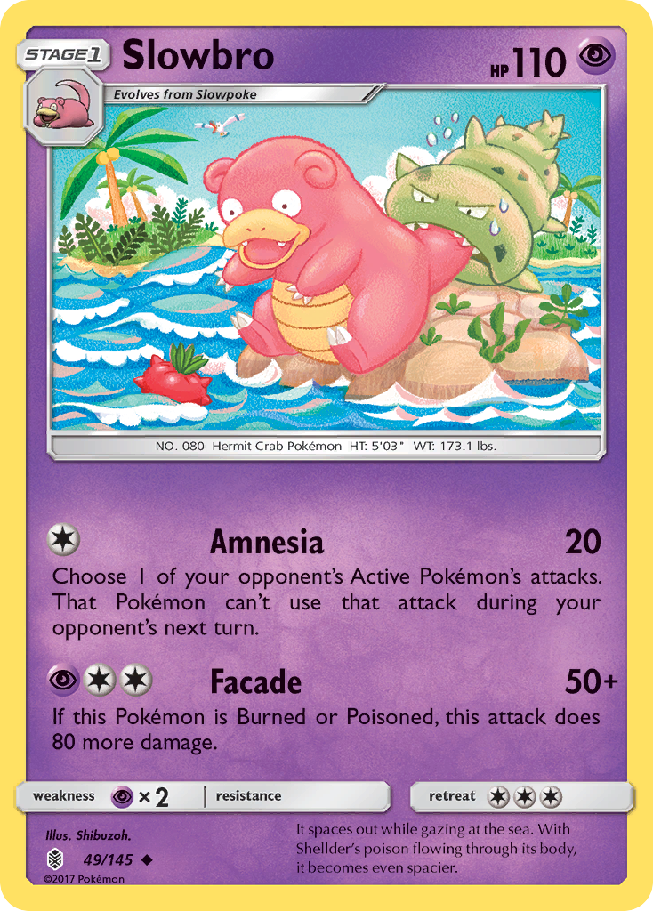 Slowbro (49/145) - Guardians Rising Pokémon Card