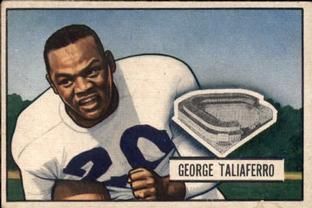 George Taliaferro 1951 Bowman #8 Sports Card