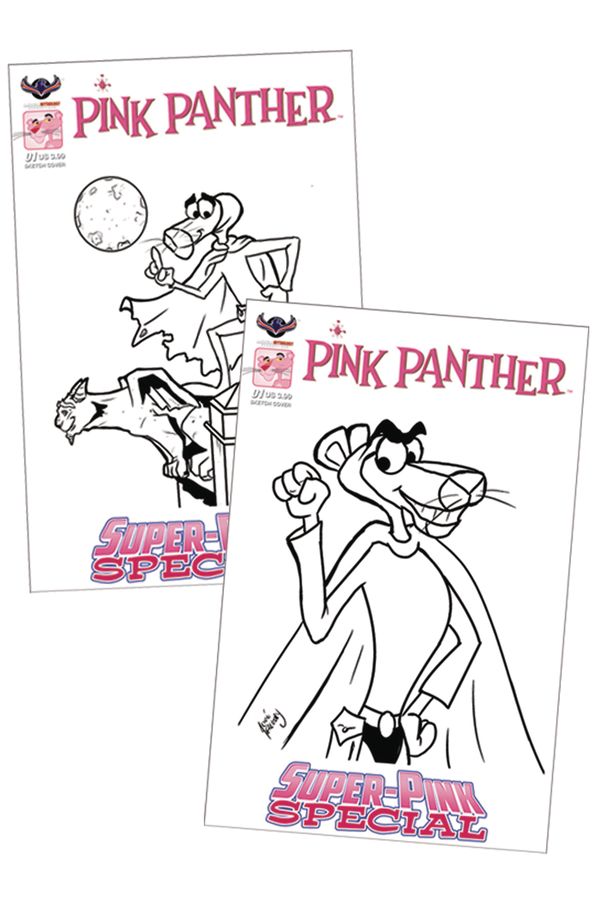 Pink Panther Super Special #1 (Pink Hand Drawn Sktech Cover)