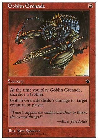 Goblin Grenade (Anthologies) Trading Card