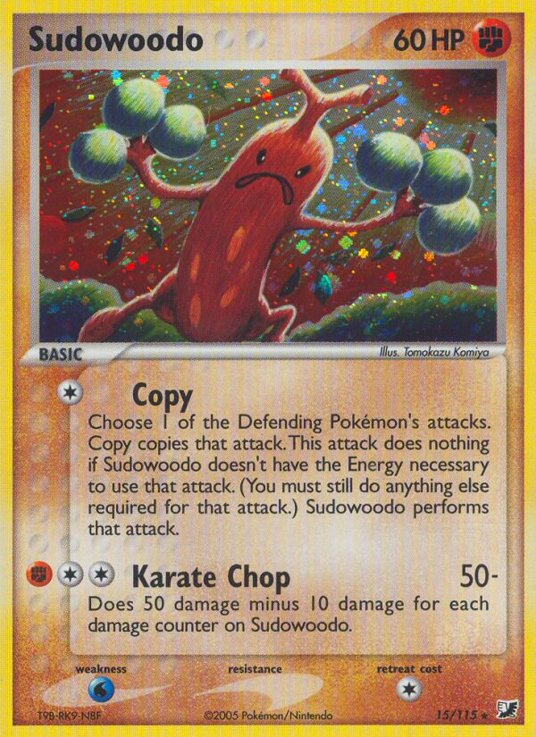 Sudowoodo (15/115) - Unseen Forces Pokémon Card