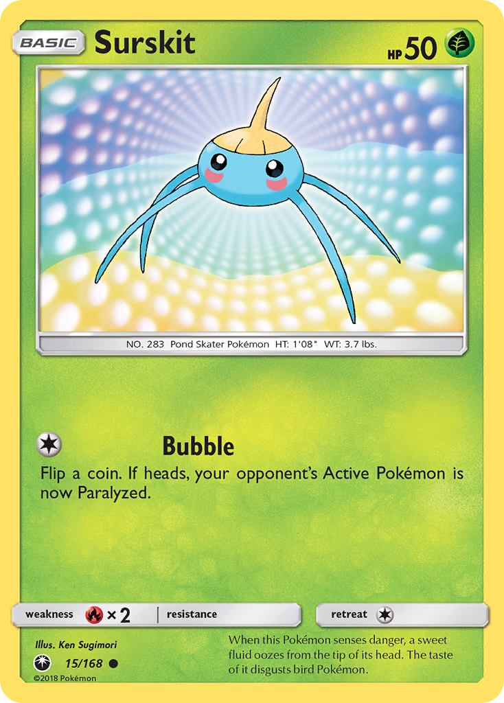 Surskit (15/168) - Celestial Storm Pokémon Card