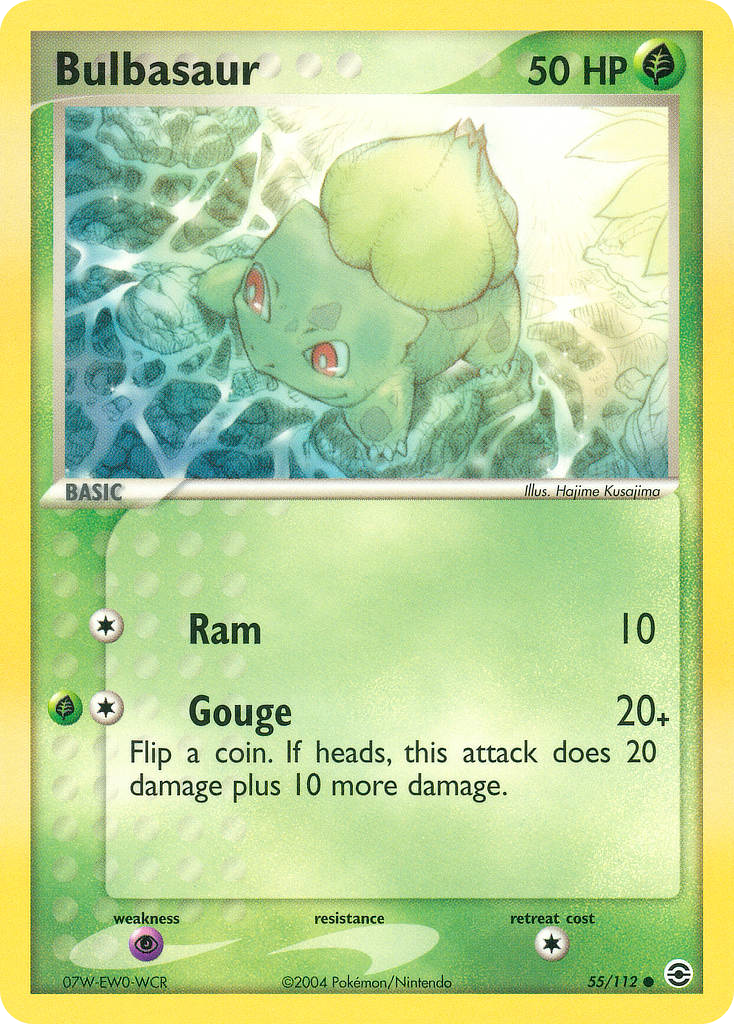 Bulbasaur (55/112) - FireRed & LeafGreen Pokémon Card