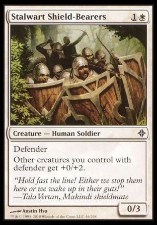 Stalwart Shield-Bearers (Rise of the Eldrazi) Trading Card