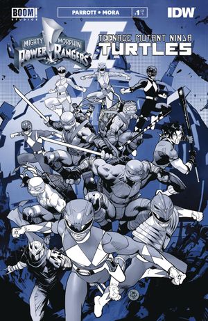 Mighty Morphin Power Rangers / Teenage Mutant Ninja Turtles II Black & White Edition #1