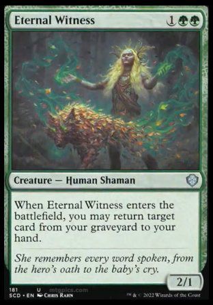 Eternal Witness (Starter Commander Decks) Trading Card