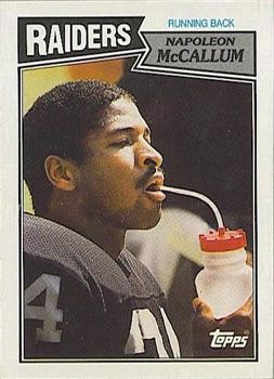 Napoleon McCallum 1987 Topps #216 Sports Card