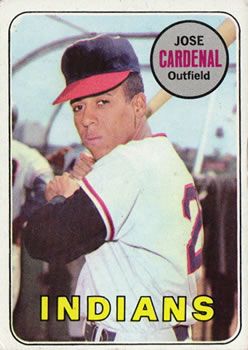 Jose Cardenal 1969 Topps #325 Sports Card