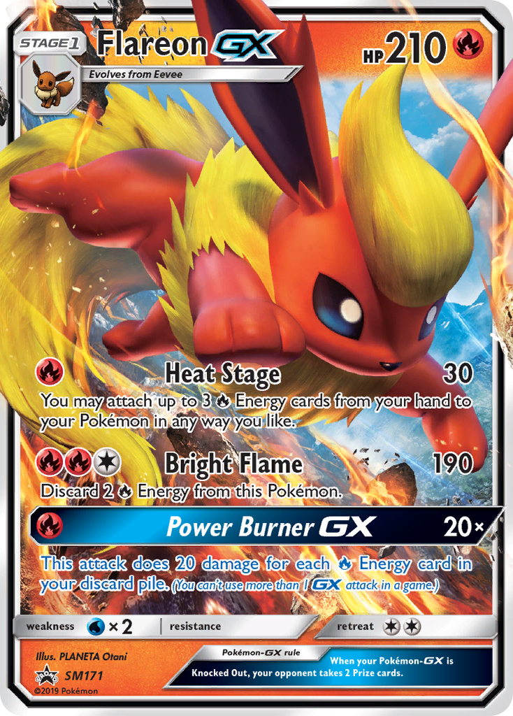 Flareon GX (SM171) - SM Black Star Promos Pokémon Card