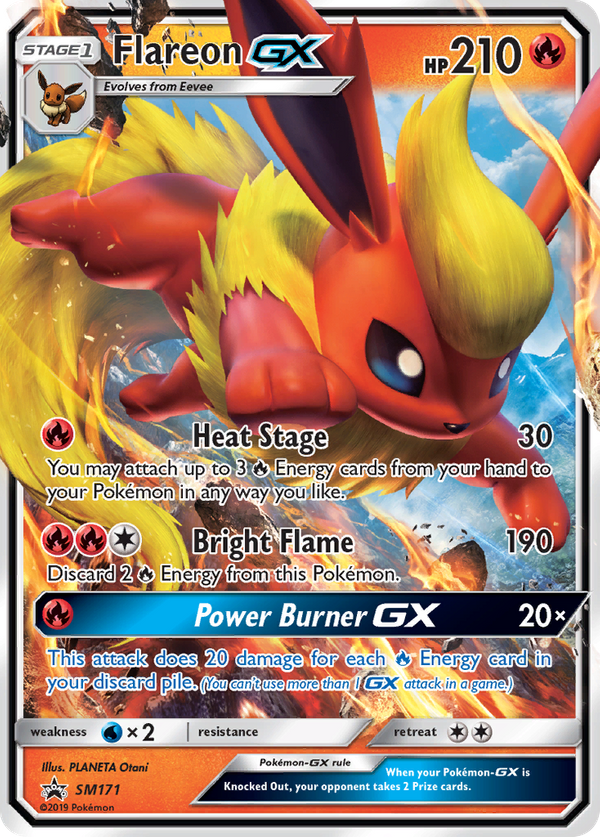 Flareon GX (SM171) - SM Black Star Promos