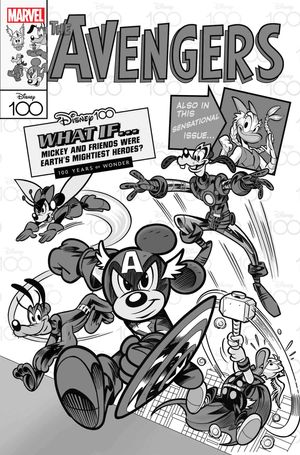 Amazing Spider-man #17 (Disney100 B&W 100 Copy Incv Var)