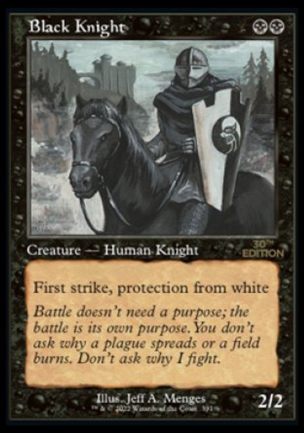 Black Knight (Magic 30th Anniversary Edition - Old Frame)