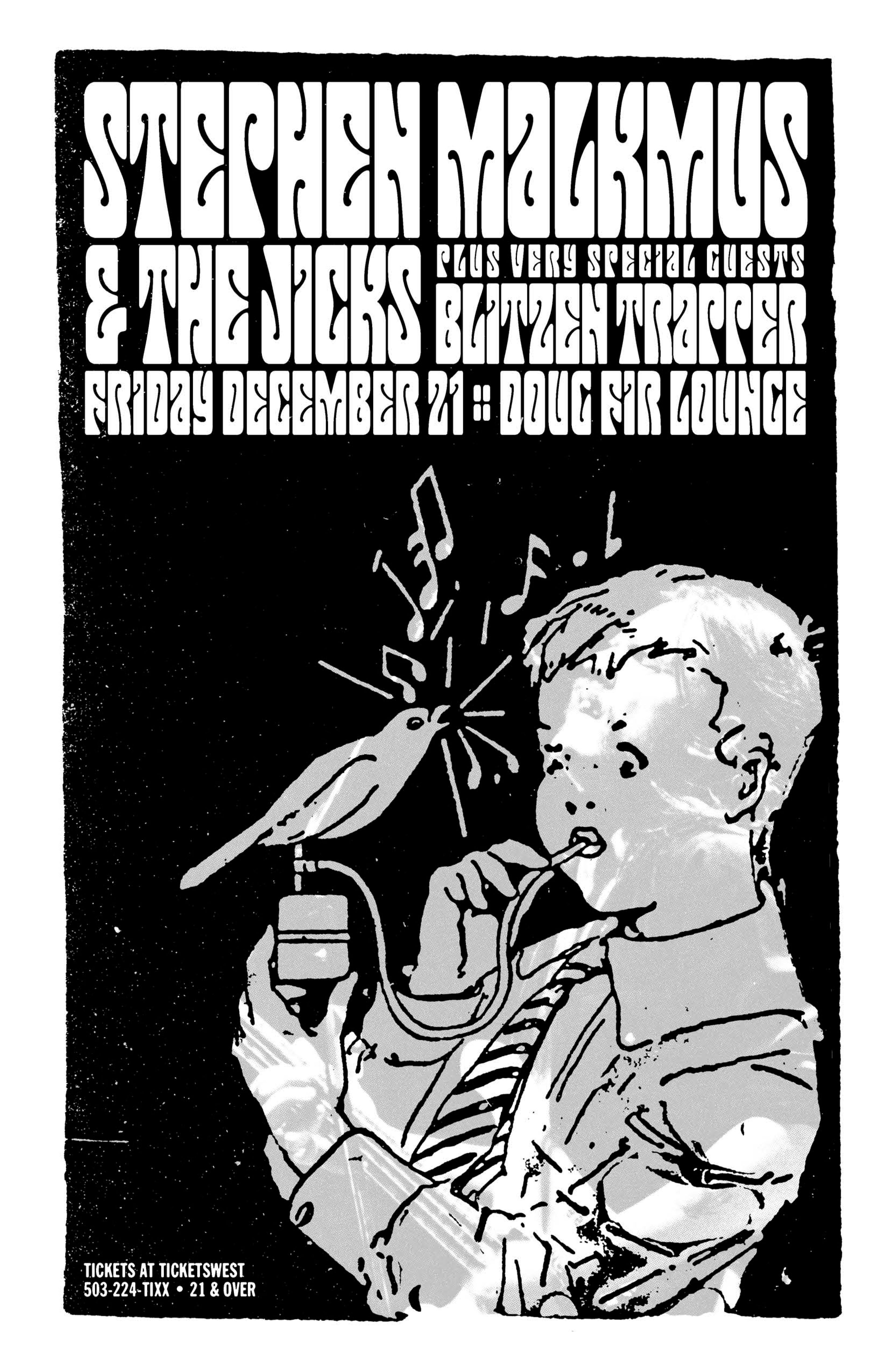 MXP-139.25 Stephen Malkmus 2007 Doug Fir  Feb 21 Concert Poster