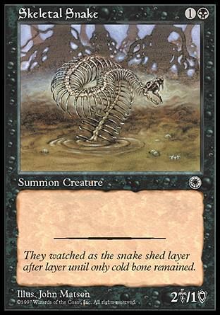 Skeletal Snake (Portal) Trading Card