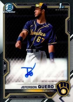 Jeferson Quero 2021 Bowman Chrome - Prospect Autographs Baseball #CPA-JQ Sports Card