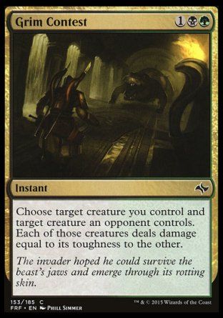 Grim Contest (Fate Reforged) Trading Card