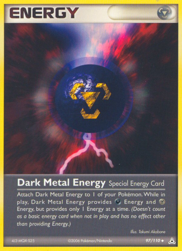 Dark Metal Energy (97/110) - Holon Phantoms Pokémon Card