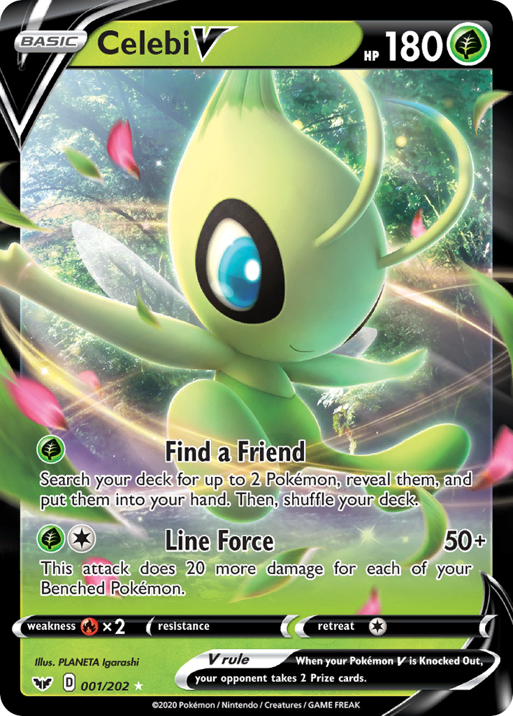 Celebi V (1/202) - Sword & Shield Pokémon Card