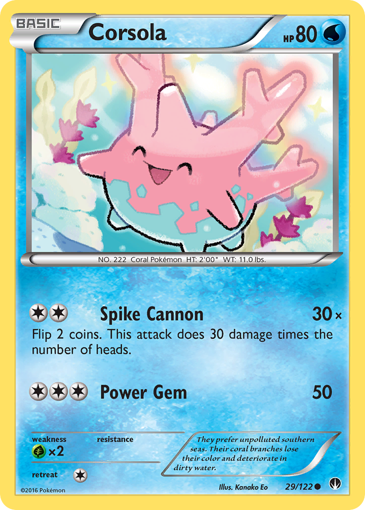 Corsola (29/122) - BREAKpoint Pokémon Card